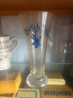 Blauw fluitglas Hirsch pils hougaerde, Collections, Marques de bière, Comme neuf, Autres marques, Enlèvement ou Envoi, Verre ou Verres