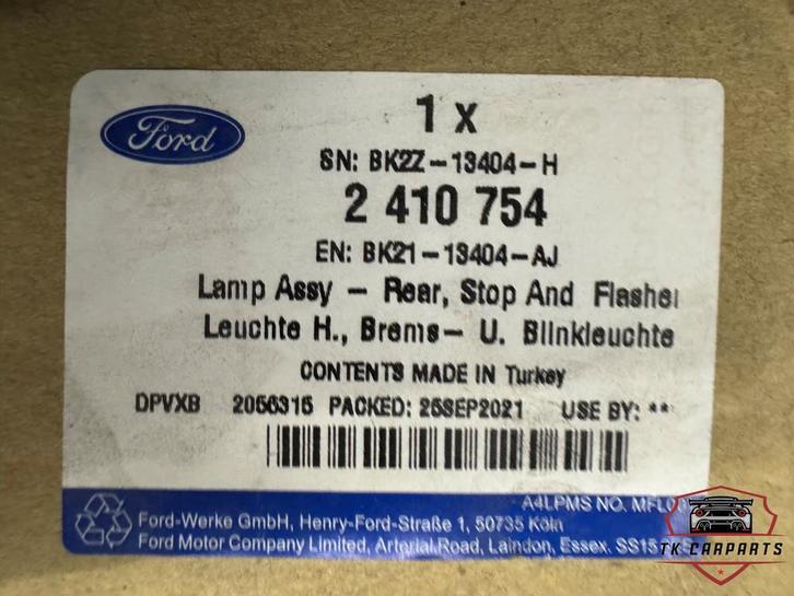 Feu arri re droit pour Ford Transit Custom BK2Z-13404-H, Autos : Pièces & Accessoires, Éclairage, Ford, Neuf