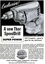 prachtig gevormd 1940-1950  Alu vintage boormachine Thor, Ophalen, Overige typen