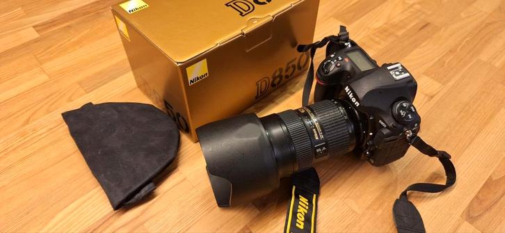 Nikon D850 + Nikkor 24-70mm 2.8. <9000 Clicks, Audio, Tv en Foto, Fotocamera's Digitaal, Zo goed als nieuw, Spiegelreflex, Nikon