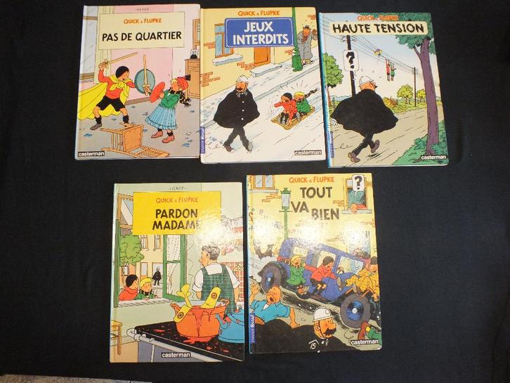 QUICK & FLUPKE (5 ALBUMS) EDITIONS CASTERMAN, Livres, BD, Comme neuf, Série complète ou Série, Enlèvement ou Envoi