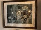 Antieken kader met kopie uit 1900, Antiquités & Art, Art | Eaux-fortes & Gravures, Enlèvement