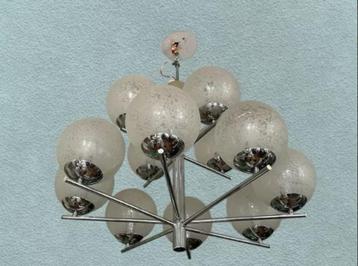 vintage xl kroonluchter hanglamp Kaiser mid-century beschikbaar voor biedingen