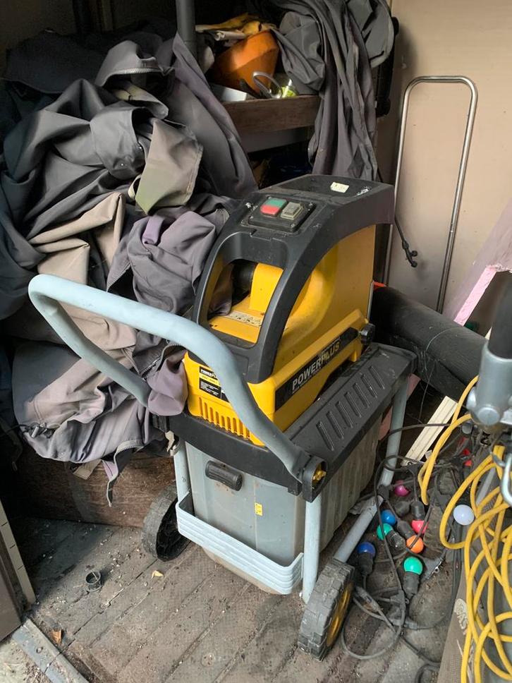 Fluisterhakselaar hakselaar Powerplus XG, Doe-het-zelf en Bouw, Metalen, Gebruikt, Ophalen