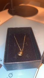 Gouden ketting met kraal 18kt, Handtassen en Accessoires, Kettingen, Ophalen, Nieuw, Goud, Goud