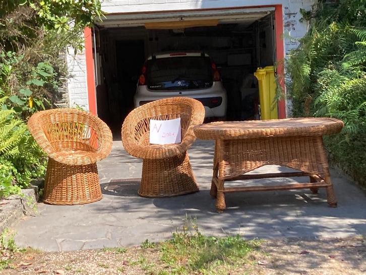Prachtige vintage rotanset, Tuin en Terras, Tuinbanken, Zo goed als nieuw, Rotan, Ophalen