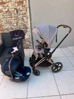 Cybex Priam roségouden onderstel en Maxi Cosy Cloud Z-kinder, Ophalen, Zo goed als nieuw, Kinderwagen