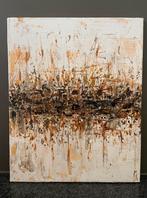 Abstract schilderij met warme kleuren Mk Art, Ophalen of Verzenden