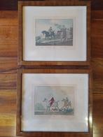 Cadres Lithographies de chasse, Antiek en Kunst, Ophalen