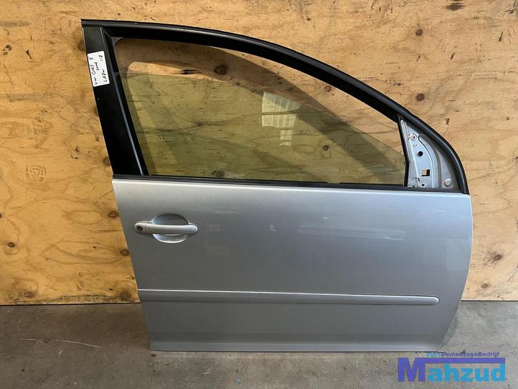 VW GOLF 5 Zilver LA7W rechts voor deur portier 2003-2009, Auto-onderdelen, Carrosserie, Deur, Volkswagen, Gebruikt, Ophalen of Verzenden