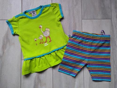 ✿ M62 - Woody zomer pyjama thema struisvogel, Kinderen en Baby's, Babykleding | Maat 62, Gebruikt, Meisje, Nacht- of Onderkleding