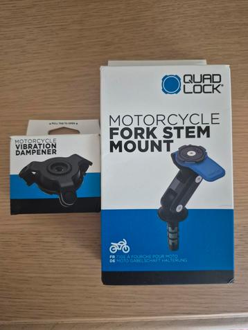 Nieuwe Quad Lock Motor Fork Stem Mount + Vibration Dampener beschikbaar voor biedingen