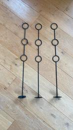 3 kaarsenhouders om op te hangen: metaal, Gebruikt, 50 tot 75 cm, Zwart, Ophalen of Verzenden
