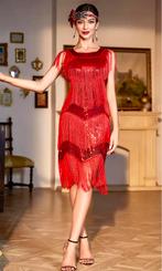 Pailletten jurk roaring 20’s charleston, Kleding | Dames, Nieuw, Cocktailjurk, Ophalen of Verzenden, Rood