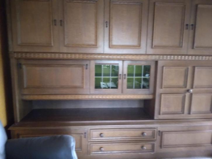 Wandkast, Huis en Inrichting, Kasten | Wandmeubels, Gebruikt, 150 tot 200 cm, 250 tot 300 cm, Met lade(s), Met deur(en), Met klep(pen)