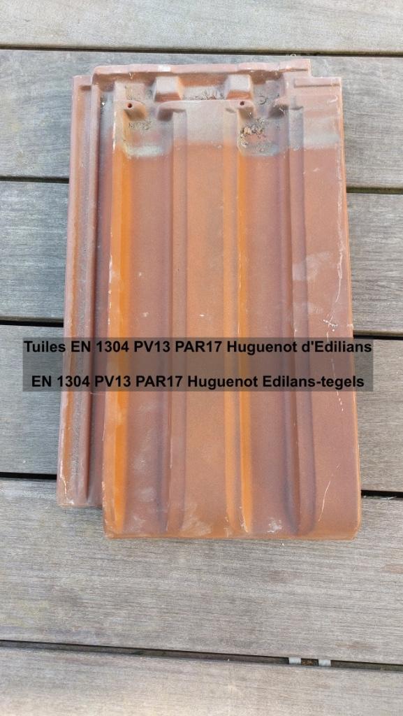 Tuiles EN 1304 PV13 PAR17 Huguenot flamme rustique, Bricolage & Construction, Tuiles & Revêtements de toit, Utilisé, Tuiles, Pierre ou Argile
