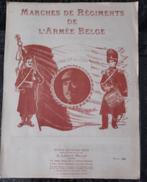 Partition musique armée belge marche du 6è régiment de Ligne, Enlèvement, Utilisé, Piano