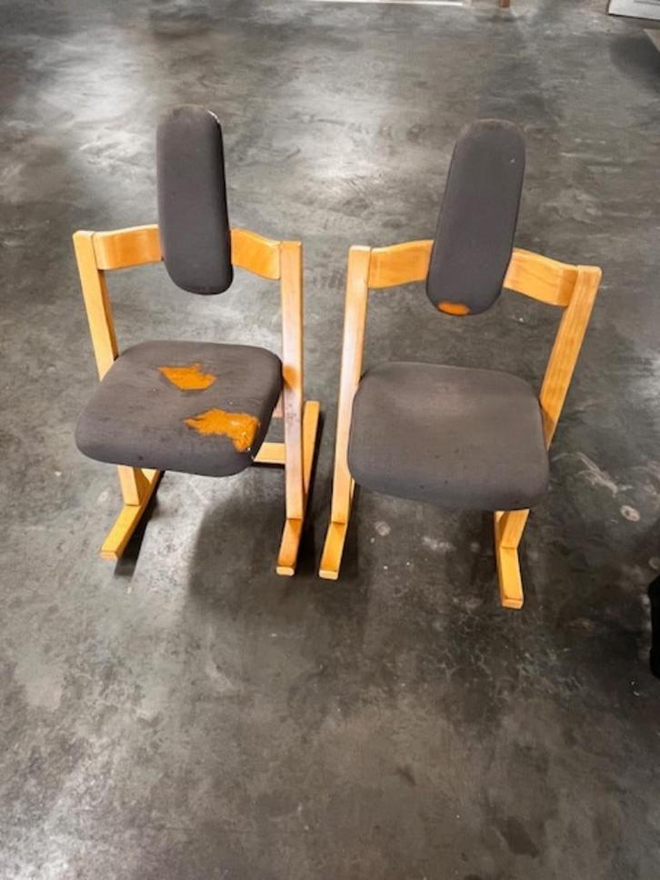 Stoelen Stokke, Huis en Inrichting, Stoelen, Gebruikt, Twee, Hout, Ophalen
