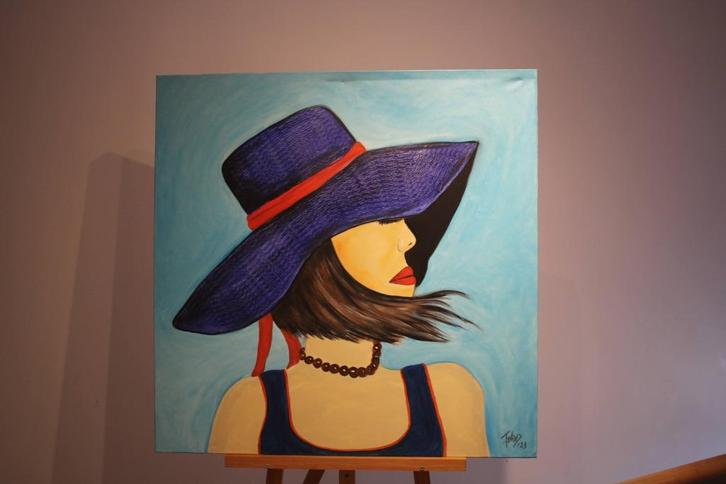 Stijlvol en modern kunstwerk, Antiek en Kunst, Kunst | Schilderijen | Modern, Ophalen of Verzenden