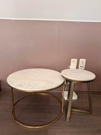 Marmeren salontafels (2 stuks), Rond, Scandinavisch, Enlèvement, Utilisé