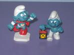 2 Vintage smurfen. (schleich), Ophalen of Verzenden, Gebruikt, Poppetje, Figuurtje of Knuffel