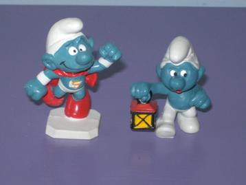2 Vintage smurfen. (schleich) beschikbaar voor biedingen