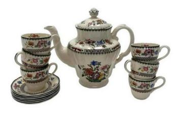 Spode England Tableware 1815 théière tasses soucoupes ancien, Enlèvement ou Envoi
