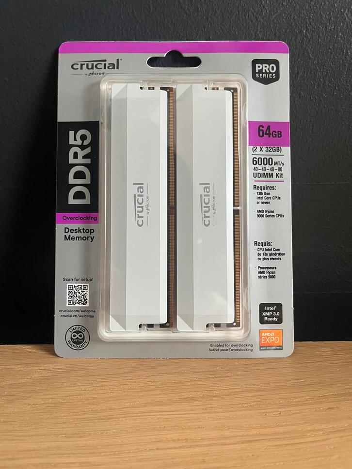 Crucial Pro, Computers en Software, RAM geheugen, Desktop, DDR5, Ophalen of Verzenden