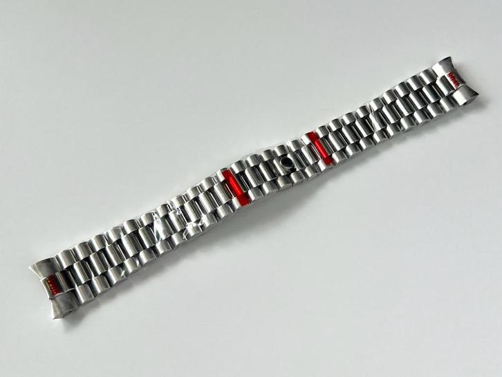 President Bracelet Horlogeband Verborgen Sluiting 20mm NIEUW, Handtassen en Accessoires, Horloges | Dames, Nieuw, Staal, Staal
