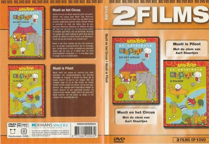 Musti en Het Circus – Musti Is Piloot, Cd's en Dvd's, Dvd's | Kinderen en Jeugd, Zo goed als nieuw, Avontuur, Alle leeftijden