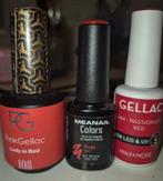 3 kleuren rode gellak, Ophalen, Zo goed als nieuw, Rood