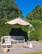 Liggende paraplu, Tuin en Terras, Ophalen, Gebruikt, Kantelbaar, Stokparasol