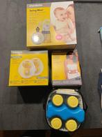 Medela dubbele borstkolf + hands free cups amper gebruikt, Kinderen en Baby's, Ophalen, Zo goed als nieuw, Borstkolf