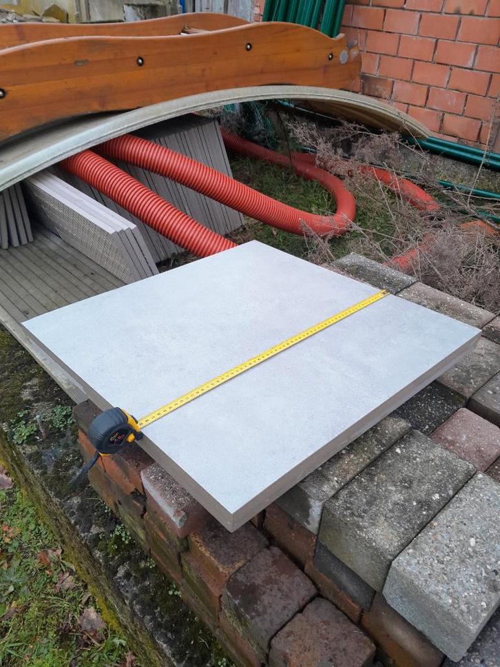 Terrastegels, Tuin en Terras, Tegels en Klinkers, Zo goed als nieuw, Terrastegels, Overige materialen, 10 m² of meer, Ophalen