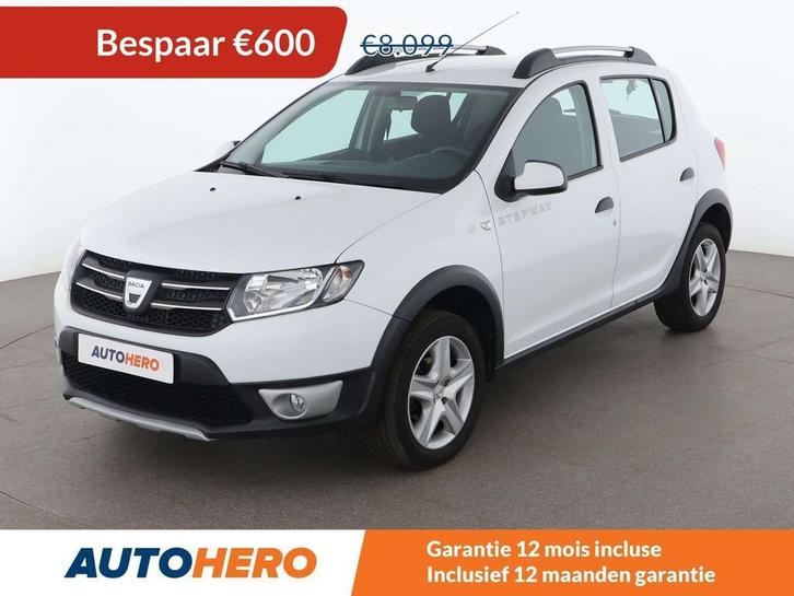 Dacia Sandero 0.9 TCe Stepway Prestige (bj 2016), Auto's, Dacia, Te koop, Sandero Stepway, ABS, Airbags, Airconditioning, Bluetooth
