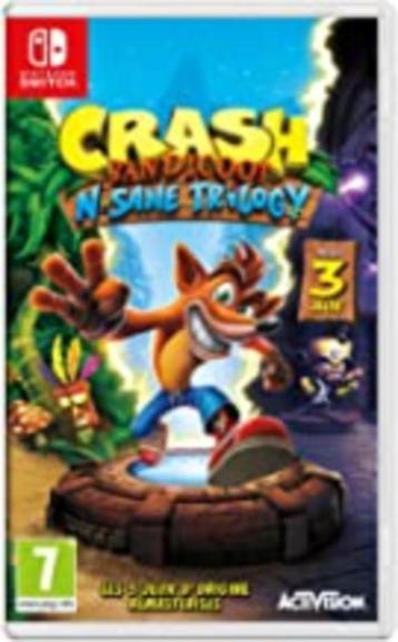 crash bandicoot trilogie jeu nintendo switch disponible aux enchères