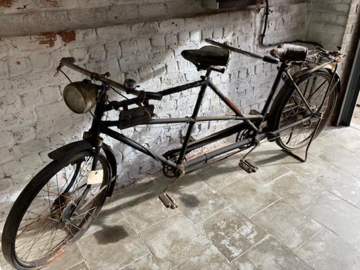 Authentieke Vintage tandem-voor liefhebbers, Fietsen en Brommers, Fietsen | Tandems, Ophalen
