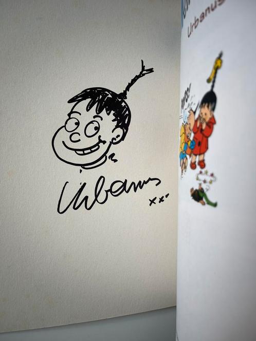 Tekening urbanus gesigneerd mieleke melleke mol 1, Boeken, Stripverhalen, Zo goed als nieuw, Ophalen of Verzenden