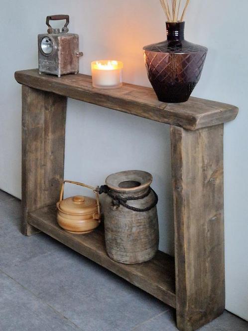 Wand/Haltafel oud rustiek Handgemaakt, Huis en Inrichting, Tafels | Sidetables, Nieuw, Ophalen