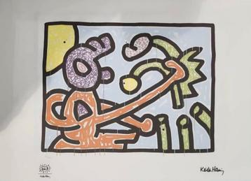 Keith Haring - Fleurs, Enlèvement ou Envoi
