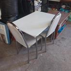 Keuken tafel met 2 stoelen, Huis en Inrichting, Keuken | Keukenbenodigdheden, Ophalen, Zo goed als nieuw
