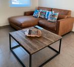 Hoekzetel als nieuw! + 3 jaar garantie op bij deba!, Huis en Inrichting, Ophalen, Metaal, Hoekbank, Driepersoons