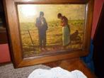 cadre l'Angelus de Millet sous verre 24x30, Antiek en Kunst, Ophalen