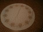 Nappe ronde à fleurs brunes, Maison & Meubles, Enlèvement ou Envoi, Utilisé, Autour de, Intérieur