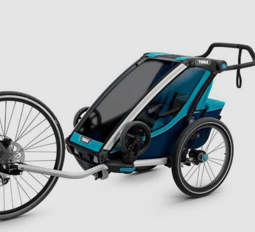 Fietskar Thule Chariot Cross 1 met baby supporter, Fietsen en Brommers, Fietsaccessoires | Aanhangwagens en Karren, Zo goed als nieuw