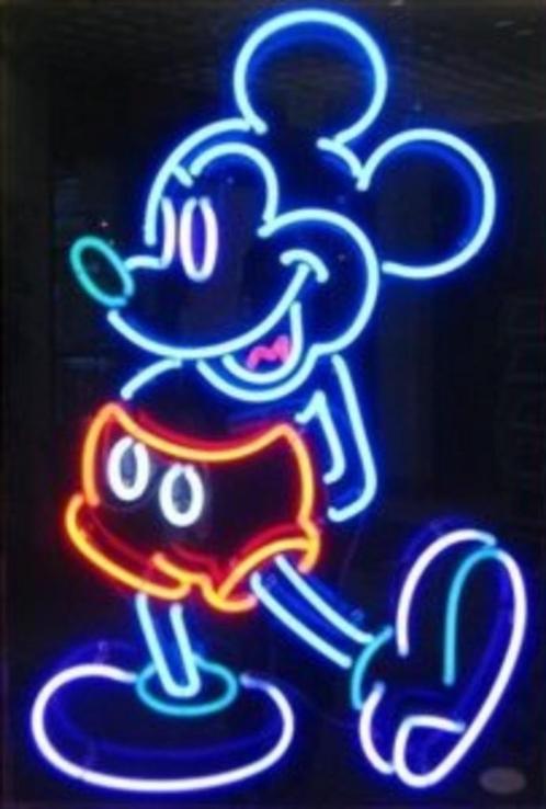 Mickey Mouse neon en Goofy licht reclame decoratie lamp, Verzamelen, Merken en Reclamevoorwerpen, Nieuw, Lichtbak of (neon) lamp