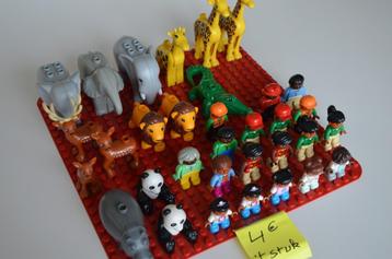 Lego-Duplo : grote dieren en anders kleurige € 4,00 per stuk, Enlèvement ou Envoi, Comme neuf, Briques en vrac, Duplo