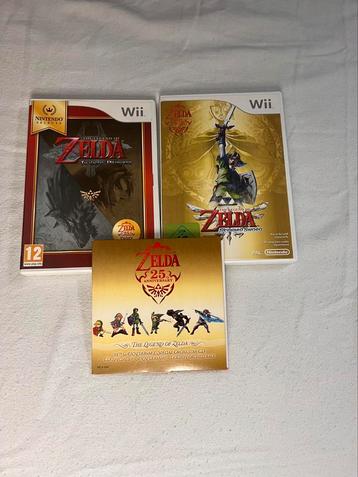 Zelda Twilight Princess + Zelda Skyward Sword met cd-muziek beschikbaar voor biedingen