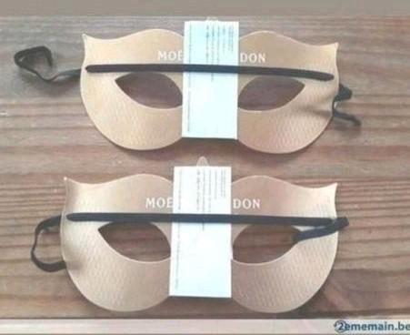 MASKER VAN HET MERK MOET EN CHANDON VAN HET CHAMPAGNEMERK., Verzamelen, Merken en Reclamevoorwerpen, Nieuw, Ophalen of Verzenden