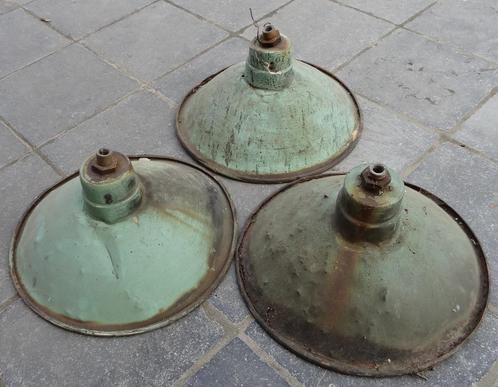 koperen kappen van straatlampne jaren 50/60, Antiek en Kunst, Antiek | Verlichting, Ophalen of Verzenden
